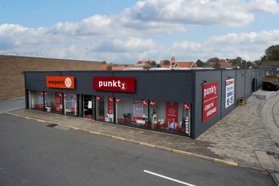 Einfache und einladende Fassade, Østergade 53, 9700 Brønderslev